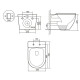 Унитаз подвесной Qtap Robin Ultra Quiet, с сиденьем Slim Duroplast/Soft-close/Quick relase QT13332381АSSB