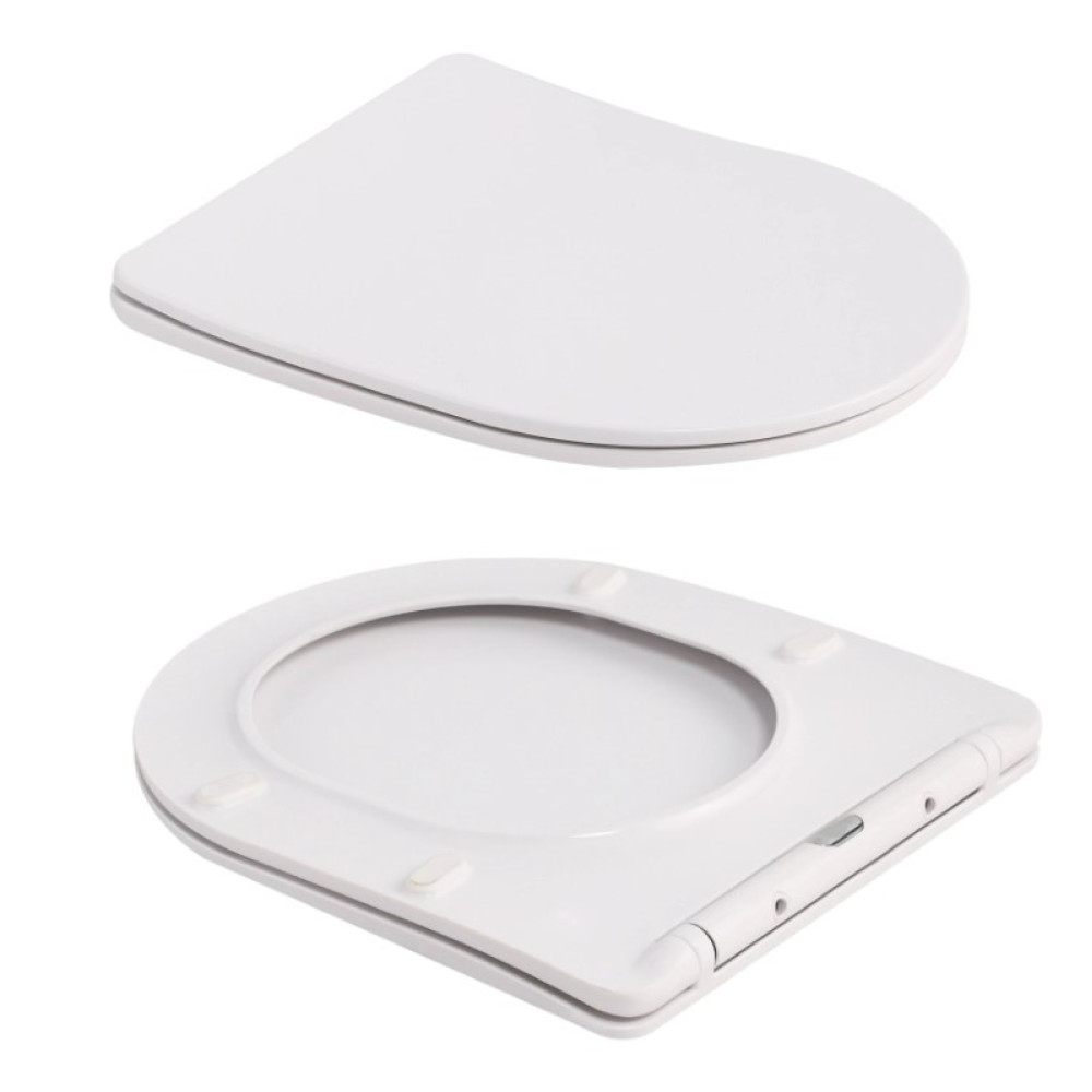 Унитаз подвесной Qtap Robin Ultra Quiet, с сиденьем Slim Duroplast/Soft-close/Quick relase QT13332381АSMR