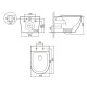 Унитаз подвесной Qtap Robin Ultra Quiet, с сиденьем Slim Duroplast/Soft-close/Quick relase QT13332381АSSG