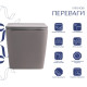 Унітаз підвісний Qtap Tern Ultra Quiet, з сидінням Slim Duroplast/ Soft-close/ Quick relase QT17332303ASSG