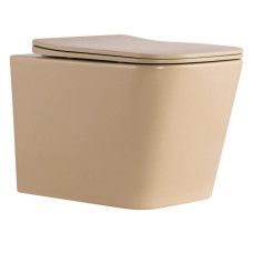 Унітаз підвісний Qtap Robin Ultra Quiet, з сидінням Slim Duroplast/ Soft-close/ Quick relase QT17332303ASSB