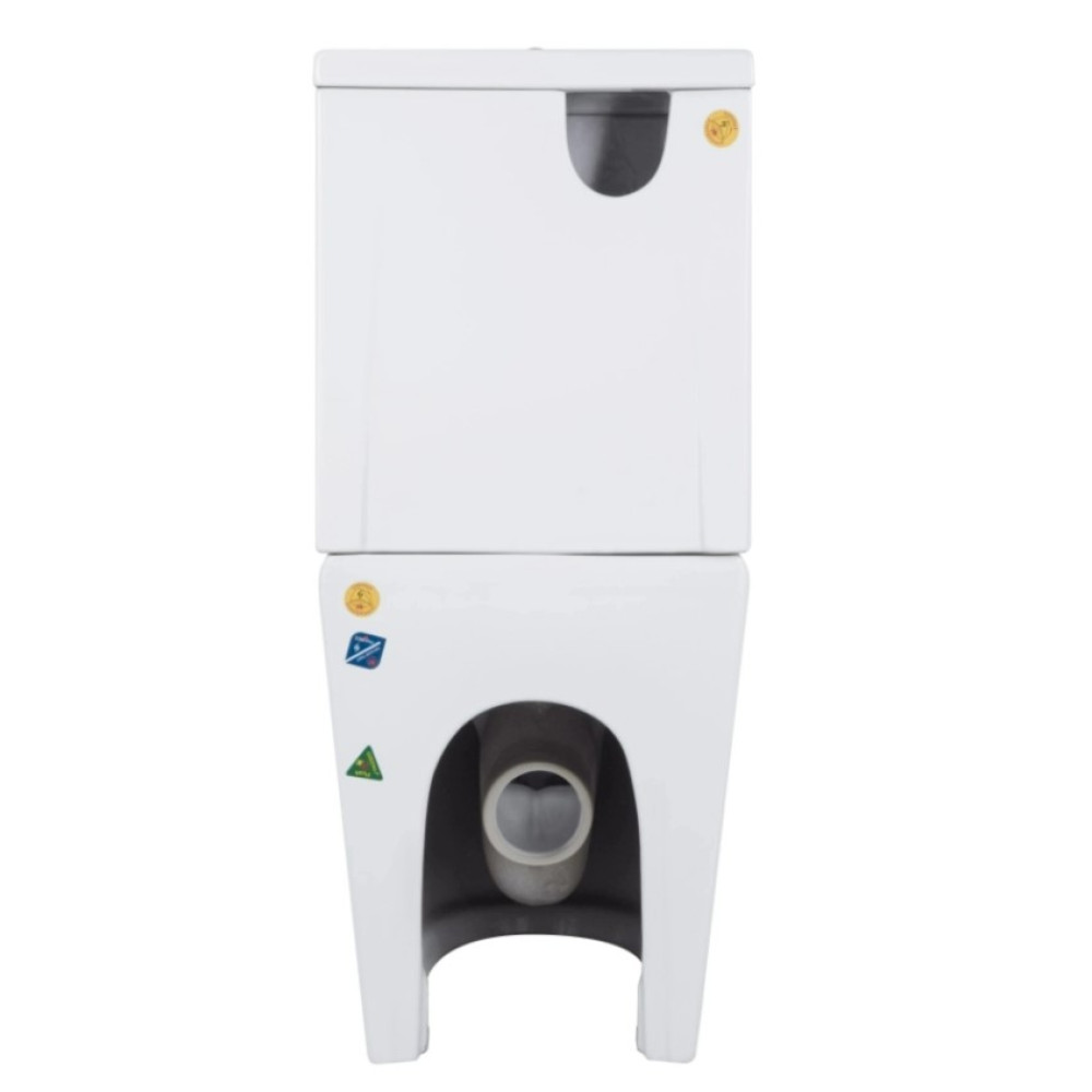 Унитаз напольный Qtap Swan Eco Ultra Quiet с сиденьями Slim Duroplast/ Soft-close/ Quick Release QTSWA27W48748