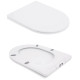 Унитаз напольный Qtap Swan Eco Ultra Quiet с сиденьями Slim Duroplast/ Soft-close/ Quick Release QTSWA27W48748