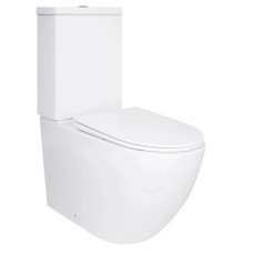 Напольный унитаз Qtap Jay Eco Ultra Quiet с сиденьем Slim Duroplast/ Soft-close/ Quick Release QTJAY27W48749