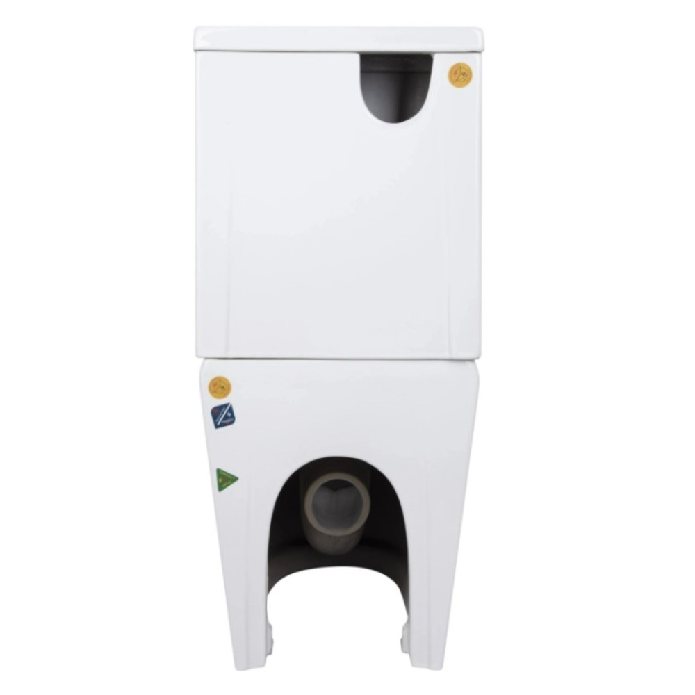 Напольный унитаз Qtap Jay Eco Ultra Quiet с сиденьем Slim Duroplast/ Soft-close/ Quick Release QTJAY27W48749