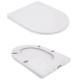 Напольный унитаз Qtap Jay Eco Ultra Quiet с сиденьем Slim Duroplast/ Soft-close/ Quick Release QTJAY27W48749