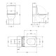 Напольный унитаз Qtap Crow Eco Rimless с сиденьем Slim Duroplast/ Soft-close/ Quick Release QTCRO27W48750