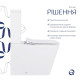 Напольный унитаз Qtap Crow Eco Rimless с сиденьем Slim Duroplast/ Soft-close/ Quick Release QTCRO27W48750