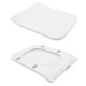 Напольный унитаз Qtap Crow Eco Rimless с сиденьем Slim Duroplast/ Soft-close/ Quick Release QTCRO27W48750
