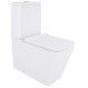 Напольный унитаз Qtap Crow Eco Rimless с сиденьем Slim Duroplast/ Soft-close/ Quick Release QTCRO27W48750