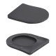 Унитаз подвесной Qtap Robin Ultra Quiet, Anthracite, с сиденьем Slim Duroplast / Soft-close / Quick Release QTROB26AN48995