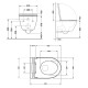 Унитаз подвесной Qtap Robin Ultra Quiet, Anthracite, с сиденьем Slim Duroplast / Soft-close / Quick Release QTROB26AN48995