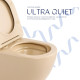 Унитаз подвесной Qtap Robin Ultra Quiet, Beige, с сиденьем Slim Duroplast / Soft-close / Quick Release QTROB26SB48997