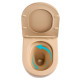 Унитаз подвесной Qtap Robin Ultra Quiet, Beige, с сиденьем Slim Duroplast / Soft-close / Quick Release QTROB26SB48997