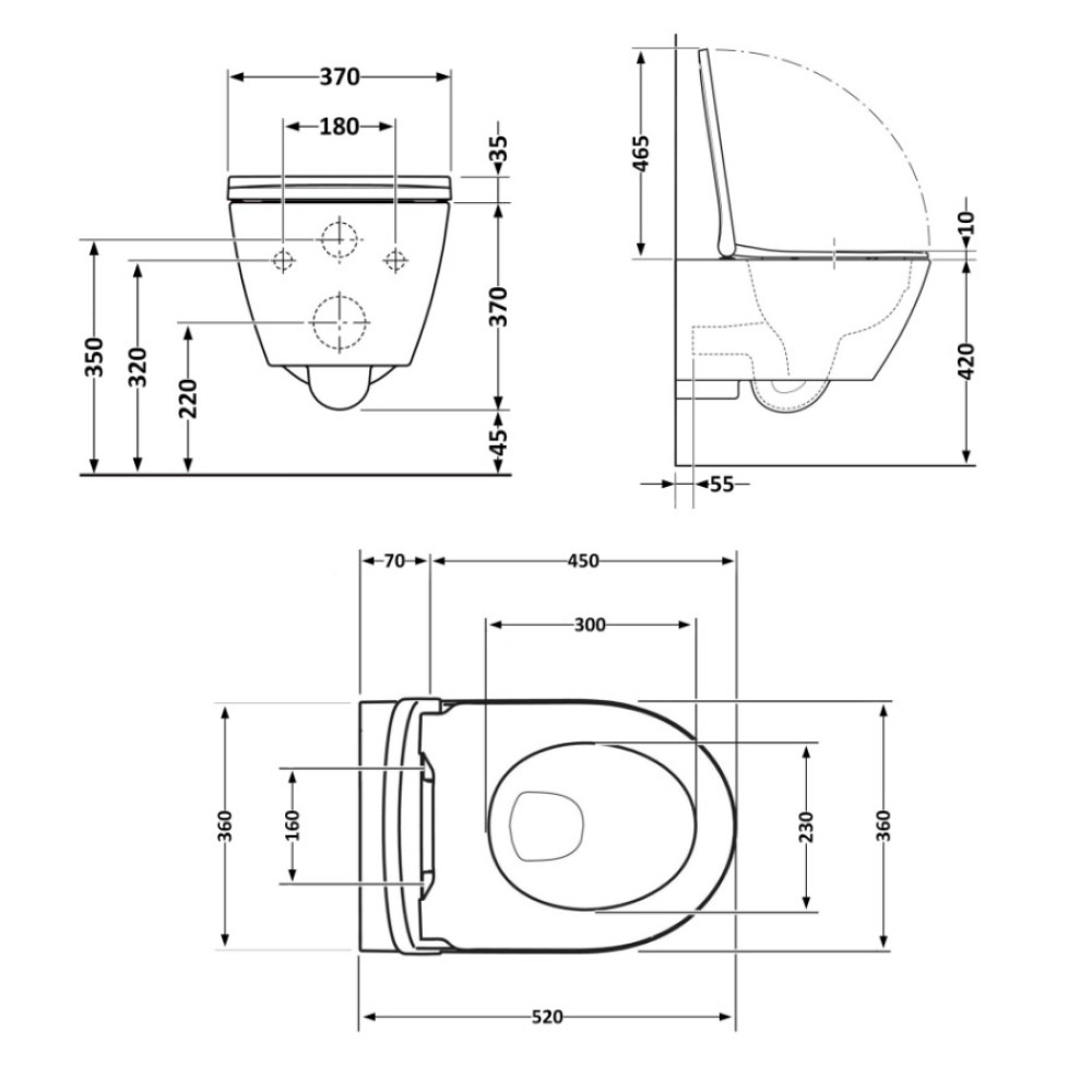 Унитаз подвесной Qtap Robin Ultra Quiet, Beige, с сиденьем Slim Duroplast / Soft-close / Quick Release QTROB26SB48997