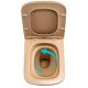 Унитаз подвесной Qtap Tern Ultra Quiet, Beige, с сиденьем Slim Duroplast / Soft-close / Quick Release QTTER26SB49001