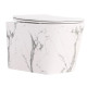 Унитаз подвесной Qtap Tern Ultra Quiet, Marble, с сиденьем Slim Duroplast / Soft-close / Quick Release QTTER26MR49002