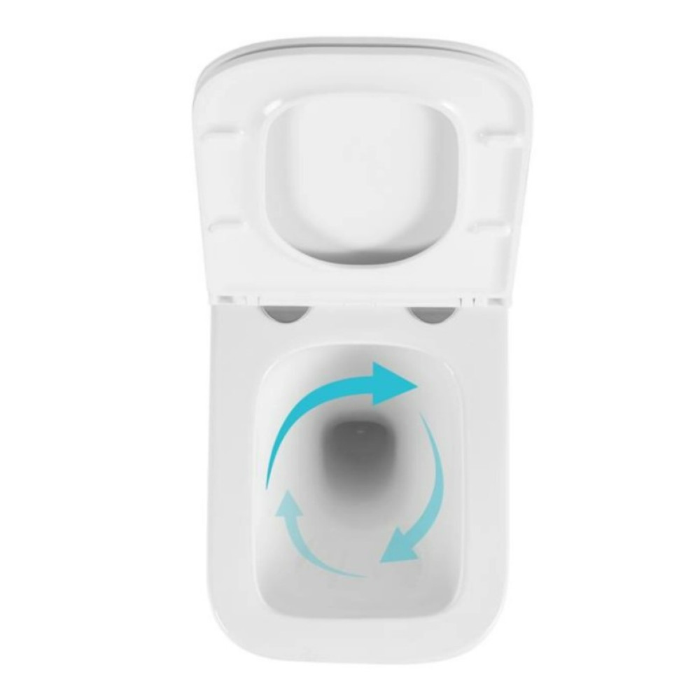 Унитаз подвесной Qtap Gemini Ultra Quiet, с сиденьем Slim Duroplast / Soft-close / Quick Release QTTAU26W49119