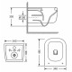 Унитаз подвесной Qtap Gemini Ultra Quiet, с сиденьем Slim Duroplast / Soft-close / Quick Release QTTAU26W49119