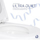 Унитаз подвесной Qtap Robin ML Ultra Quiet с сиденьем Slim Duroplast/ Soft-close/ MagLock QTROBML26W49621