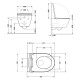 Унитаз подвесной Qtap Robin ML Ultra Quiet с сиденьем Slim Duroplast/ Soft-close/ MagLock QTROBML26W49621