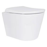 Унитаз подвесной Qtap Scorpio ML Ultra Quiet с сиденьем Slim Duroplast/ Soft-close/ MagLock QTSCOML26W49622