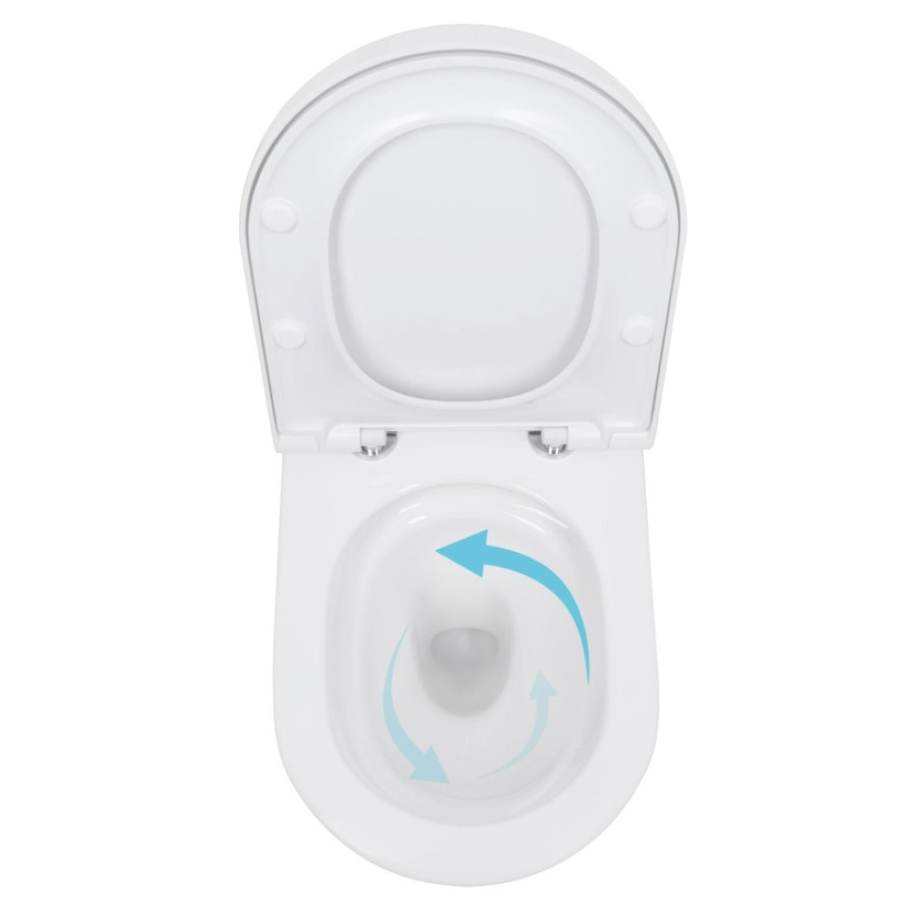 Унитаз подвесной Qtap Scorpio ML Ultra Quiet с сиденьем Slim Duroplast/ Soft-close/ MagLock QTSCOML26W49622