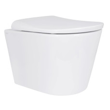 Унітаз підвісний Qtap Scorpio ML Ultra Quiet з сидінням Slim Duroplast/ Soft-close/ MagLock QTSCOML26W49624