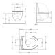 Унитаз подвесной Qtap Scorpio ML Ultra Quiet с сиденьем Slim Duroplast/ Soft-close/ MagLock QTSCOML26W49624