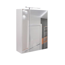 Дзеркальна шафа підвісний Qtap Albatross 600х700х145 White з LED-підсвіткою QT0177ZP600LW