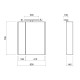 Дзеркальна шафа підвісний Qtap Albatross 600х700х145 White з LED-підсвіткою QT0177ZP600LW