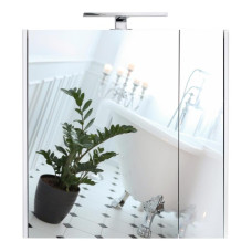 Дзеркальна шафа підвісна Qtap Albatross 700х725х460 White з LED-підсвіткою QT0177ZP700LW