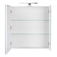 Дзеркальна шафа підвісна Qtap Albatross 700х725х460 White з LED-підсвіткою QT0177ZP700LW