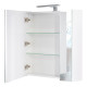 Дзеркальна шафа підвісна Qtap Albatross 700х725х460 White з LED-підсвіткою QT0177ZP700LW
