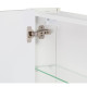 Дзеркальна шафа підвісна Qtap Albatross 700х725х460 White з LED-підсвіткою QT0177ZP700LW