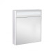 Дзеркальна шафа підвісна Qtap Robin 600х730х145 White з LED-підсвіткою QT1377ZP6001W