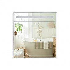 Дзеркальна шафа підвісна Qtap Robin 700х730х145 White з LED-підсвіткою QT1377ZP7001W