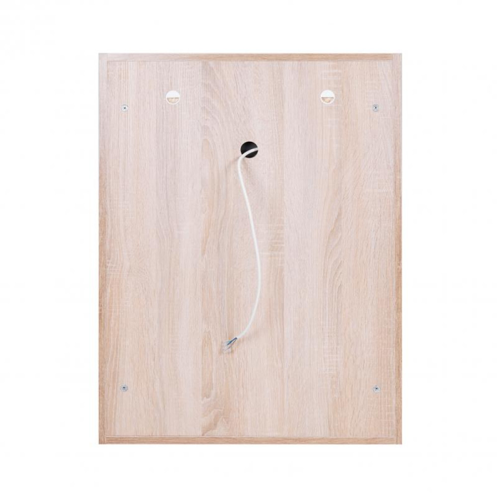 Дзеркальна шафа підвісний Qtap Pisces 600х800х140 Whitish oak з LED-підсвіткою QT2577ZP6003WO