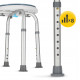 Стул-табурет поворотный 4FIZJO для ванной и душа, регулируемый White/Grey (P-5905973403412)