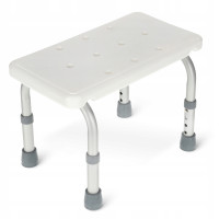Ступень-табурет 4FIZJO для ванной и душа, регулируемая White/Grey (P-5905973403429)