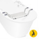 Сидение-скамейка для ванной 4FIZJO регулируемая White/Grey (P-5905973403436)