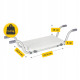 Сидение-скамейка для ванной 4FIZJO регулируемая White/Grey (P-5905973403436)