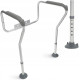 Поручень для унитаза 4FIZJO ручка безопасности, регулируемая White/Grey (P-5905973403443)