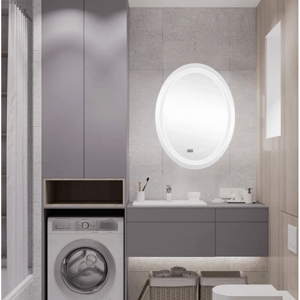 Зеркало Qtap Mideya с антизапотеванием (DC-F801) 580х785 QT2078F801W