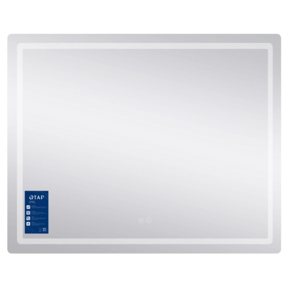 Зеркало Qtap Mideya с антизапотеванием (DC-F910) 1000х800 QT2078F910W