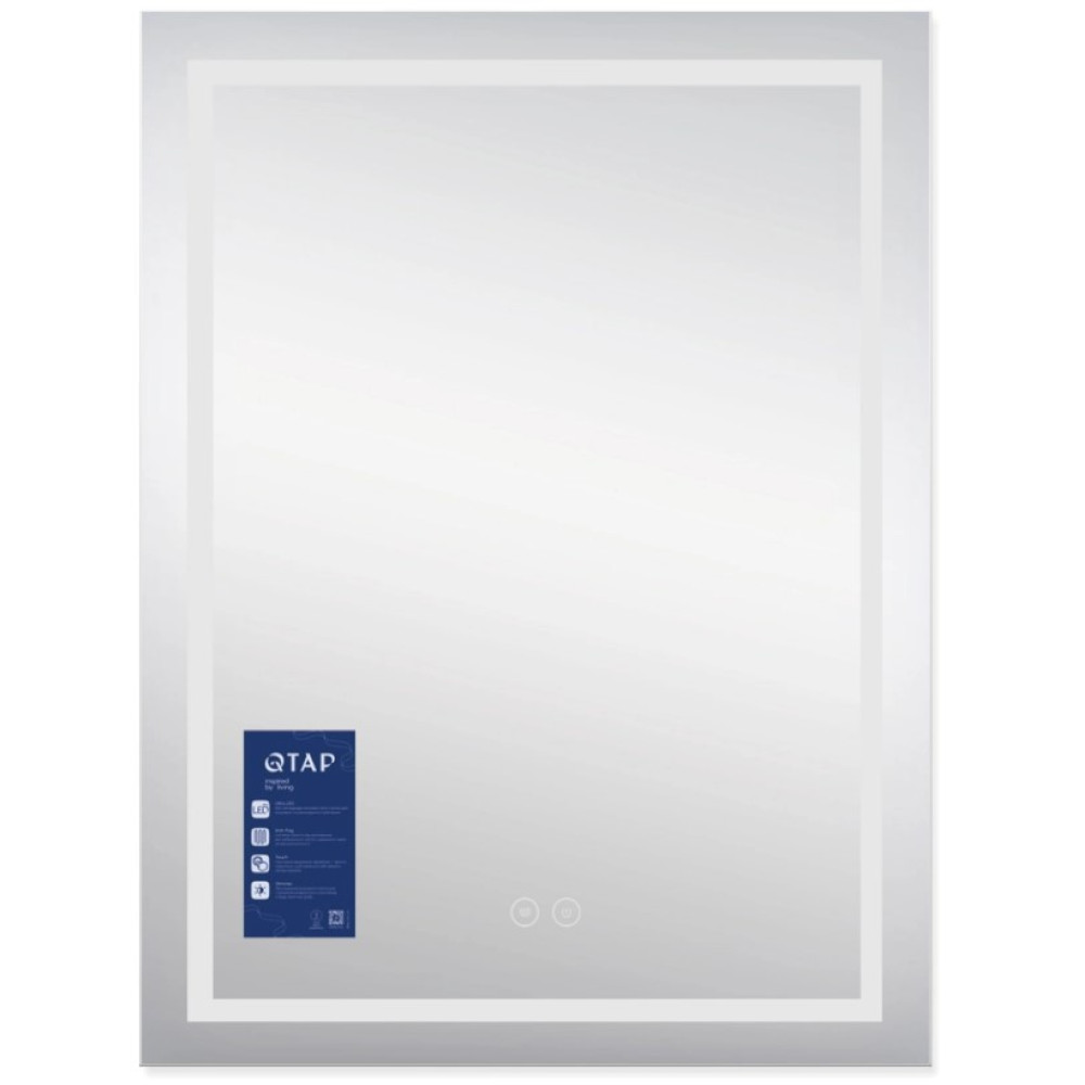 Зеркало Qtap Mideya с антизапотеванием (DC-F937) 600х800 QT2078F937W
