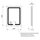 Зеркало Qtap Mideya с антизапотеванием (DC-F937) 600х800 QT2078F937W