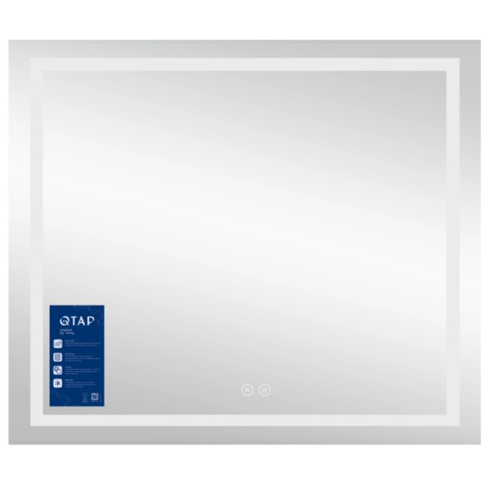 Зеркало Qtap Mideya с LED-подсветкой Touch Reverse QT2078NCF8070W