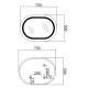 Дзеркало Qtap Gemini з LED-підсвічуванням Touch QT2578R5070