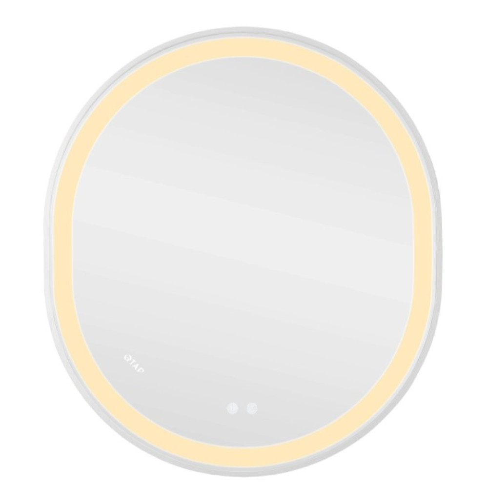 Дзеркало Qtap Gemini кругле з LED-підсвічуванням Touch QT2578R8071W